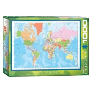 Puzzle Eurographics - Carte du monde, 1000 pièces pas cher