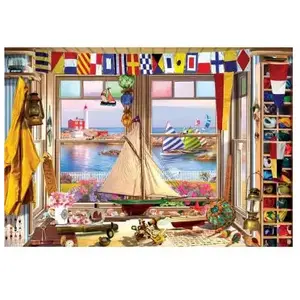 Eurographics Puzzle 550 pièces : Phare Boîte en métal pas cher
