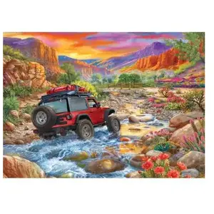 Eurographics Puzzle 1000 pièces : Jeep : Rocky Ride de C.Bigelow pas cher