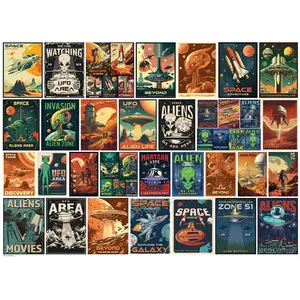 Affches Retro d'Extraterrestres 1000 Pièces Eurographics pas cher