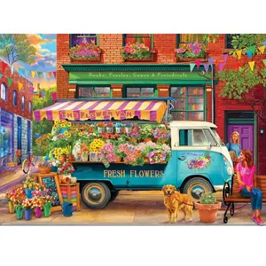 Le Fourgon Fleuri 1000 Pièces Eurographics pas cher