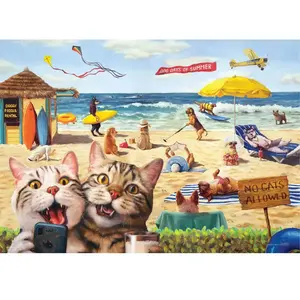 Pièces XXL - Interdit aux chats 500 Pièces Eurographics pas cher