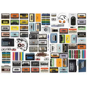Eurographics Puzzle 550 pièces : Boîte métal : Lecteur cassettes audio pas cher