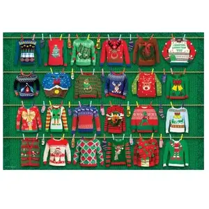 Eurographics Puzzle 550 pièces : Boîte métal : Pulls moches de Noël pas cher