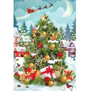Eurographics Puzzle 550 pièces : Boîte métal : Sapin de Noël pas cher