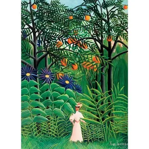 Eurographics Puzzle 1000 pièces : Femme marchant dans une forêt exotique, Henri Rousseau pas cher