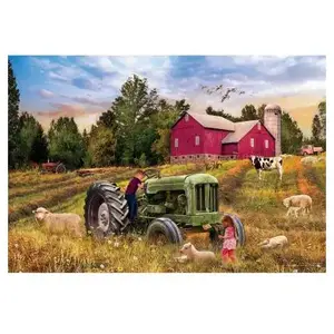 Eurographics Puzzle 550 pièces : Boîte métal : Tracteur pas cher