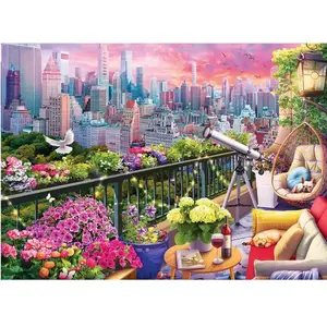 Eurographics Puzzle 1000 pièces : Jardin sur le toit de New York pas cher