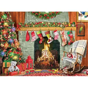 Pièces XXL - Christmas by the Fireplace 500 Pièces  Eurographics