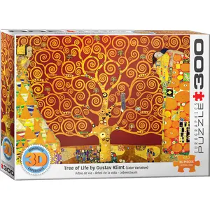 EuroGraphics Puzzle 300 pieces XL : 3D lenticulaire : Arbre de vie, Gustav Klimt pas cher