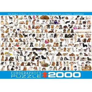 Puzzle Eurographics 2000 pièces - The World of Dogs - Multicolore - Adulte - Animaux