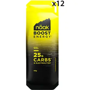 Naak - Pack de 12 gels énergétiques - Gels Boost Energy - Neutre 12 x ...Vendu parbikeinn