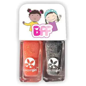 Suncoat Girl Duo BFF Buddies : 2 vernis à ongles à eau : Corail et Gris pas cher