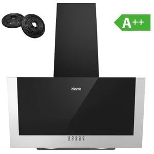 CIARRA Hotte Inclinée 60cm - 370m³/h Classe A++ - 2pcs Filtres à charb... pas cher