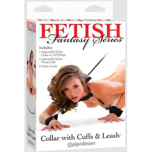 Comparateur de prix : Collier & Laisse avec Menottes Fetish Fantasy Series