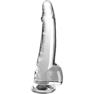 Comparateur de prix : Pipedream Gode XXL avec testicules 25,4 cm King Cock Clear