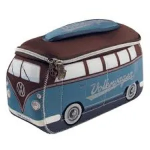 Trousse de toilette - Volkswagen - T1 Bulli - Rouge - Souple - Zippée pas cher