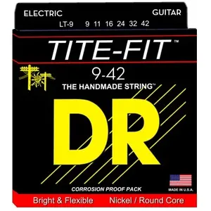 DR LT9 9-42 Tite Fit Lite-Tite - Jeu de cordes guitare électrique pas cher