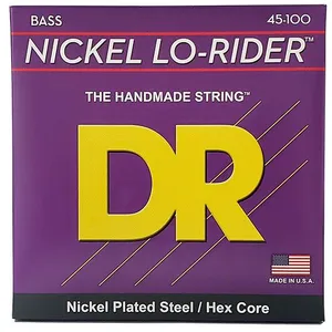 DR Strings NMLH-45 Lo-Rider Nickel Plated Bass Medium - Lite