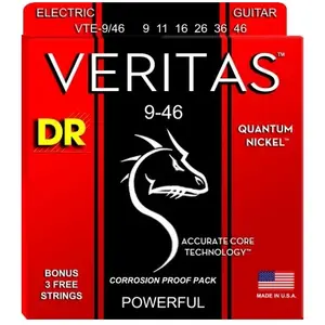 Comparateur de prix : DR String VTE-9/46 Veritas Jeu de cordes pour guitare electrique
