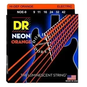 DR Neon Lite orange NOE-9 09-42 -Jeu de cordes guitare électrique