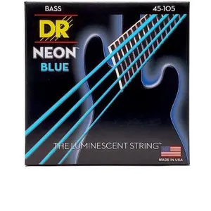 Comparateur de prix : DR NBB-45 - Hi-Def Neon - Blue, jeu guitare basse, Medium 45-105