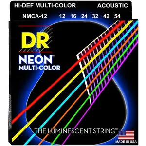 DR String MCA-12 Multi-Color Jeu de cordes pour guitare acoustique