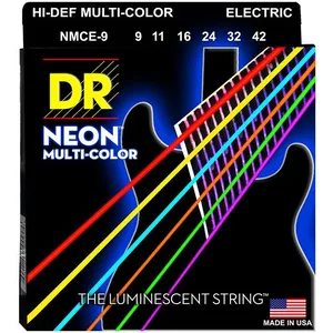 DR Strings DR String MCE-9 Multi-Color Jeu de cordes pour guitare electrique