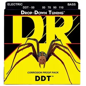 DR Strings DR DDT-50 - DDT - Drop Down Tuning, jeu guitare basse, Heavy 50-110 pas cher