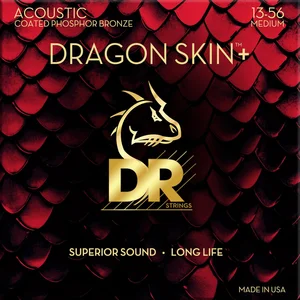 Dr Strings 13-56 Dragon Skin+ Coated Phospore Bronze Medium