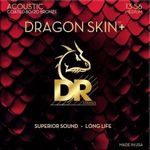 Dr Strings 13-56 Dragon Skin+ Coated 80/20 Medium