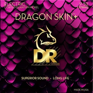Dr Strings 9-52 Dragon Skin+ Coated 7 String Light