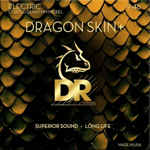 Dr Strings 9-46 Dragon Skin+ Coated Light To Medium pas cher
