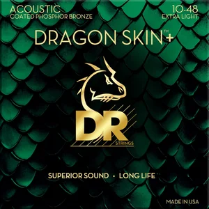 Dr Strings 10-48 Dragon Skin+ Coated Phospore Bronze Extra Light
