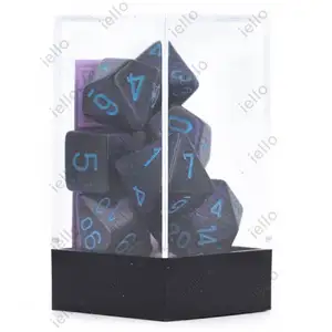 7 dés pour JDR Chessex - Granit - Bleu cobalt pas cher