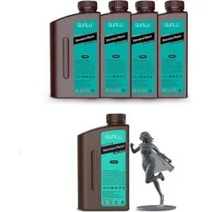 Résine standard SUNLU pour imprimante 3D SLA, 405nm UV, gris foncé, 5K... pas cher