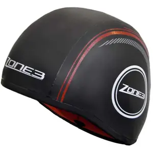 Comparateur de prix : ZONE3 Strpaless Gorro de Neopreno Strapless Adultos Unisex, Negro/Rojo, S