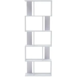 Bibliothèque Rebecca Mobili - Blanc - 5 étagères - 172,5x60x24,5 cmVendu parmaisons-du-monde