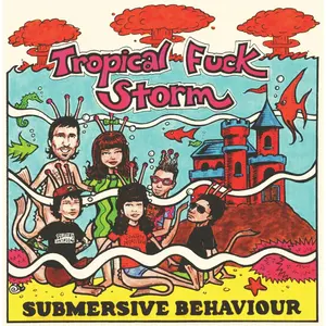 Joyful Noise Submersive Behaviour-Vinyle Bleu Swirl pas cher