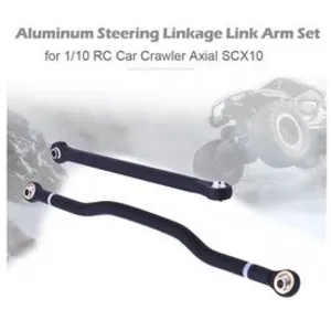 Comparateur de prix : Ensemble de bras de liaison de liaison de direction en aluminium pour voitures axiales scx10 1/10 rc rock crawler noir