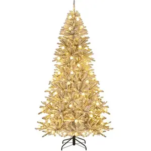 NORTHIX Sapin De Noël Artificiel De 210 Cm, Floqué De Neige, 350 Led pas cher