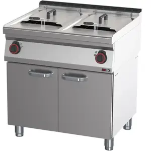 Comparateur de prix : Friteuse électrique double 0,8 kW/l, 17+17 l avec soubassement 400 V F...