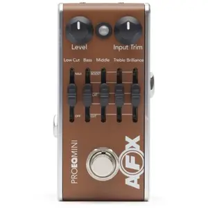 Comparateur de prix : Fishman Fishman Pro-Afx-Eq2 - Mini Pédale De Préampli Et Eq Acoustique