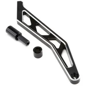 Losi Chassis brace, rear, black, aluminum mtxl