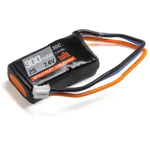 300mAh 2S 7.4V 30C LiPo Battery; PH Connector - Spektrum