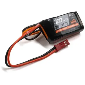 300mAh 3S 11.1V 30C LiPo Battery - JST Connector - Spektrum