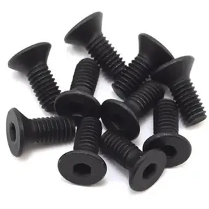 Flat Head Screws, Stl, BO, M4 x 10mm (10) - Losi