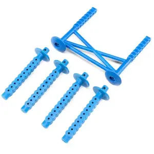 Rear Body Support and Body Posts Bleu - LMT - Losi