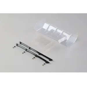 Polycarbonate Wing, Pre Cut,Clear: 8/E/T 4.0