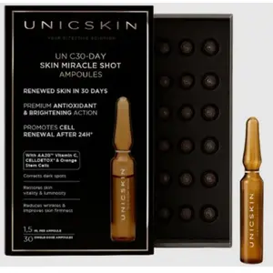Unicskin UNIC30-DAY Skin Miracle Shot night detox ampoules 30 x 2 ml pas cher